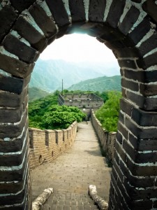 Flott bilde jeg tok fra den kinesiske mur. Foto: Reisetilkina.com