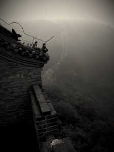 Den kinesiske mur på en "dårlig" dag.