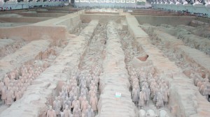 Bilde fra Terracotta-krigerne i Xian. Foto: Reisetilkina.com