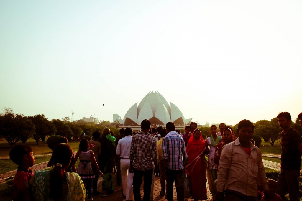 Indias Lotus Temple. Verdenskjent bygning. Foto: Reisetilkina.com